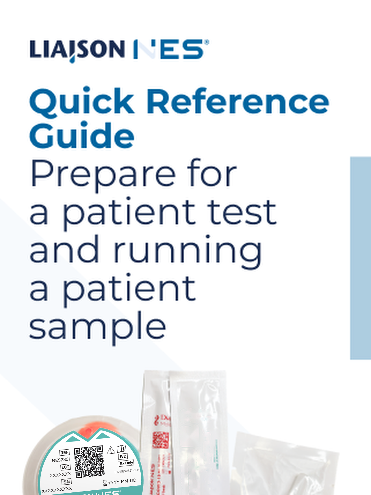  GROUP A STREP QRG - Prepare for a Patient Test and Running a Patient Sample